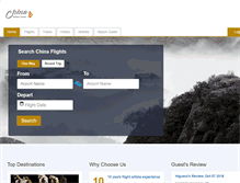 Tablet Screenshot of chinaairlinetravel.com